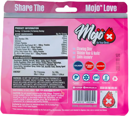 Mojo Glow College Peptides Hair Skin Nails St Johns Wort