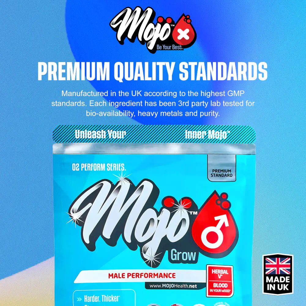 Mojo Grow Mens Male Libido Maca Root Black Best Sexual Drive Health Erectile Dysfunction Capsules 2