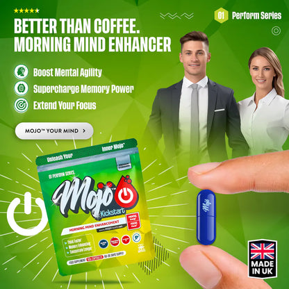 Mojo Kickstart Nootropic Neurotropics Huperzine A Alpha Brain Booster Gpc Bacopa Choline Ginkgo Genius Mind Capsules 5