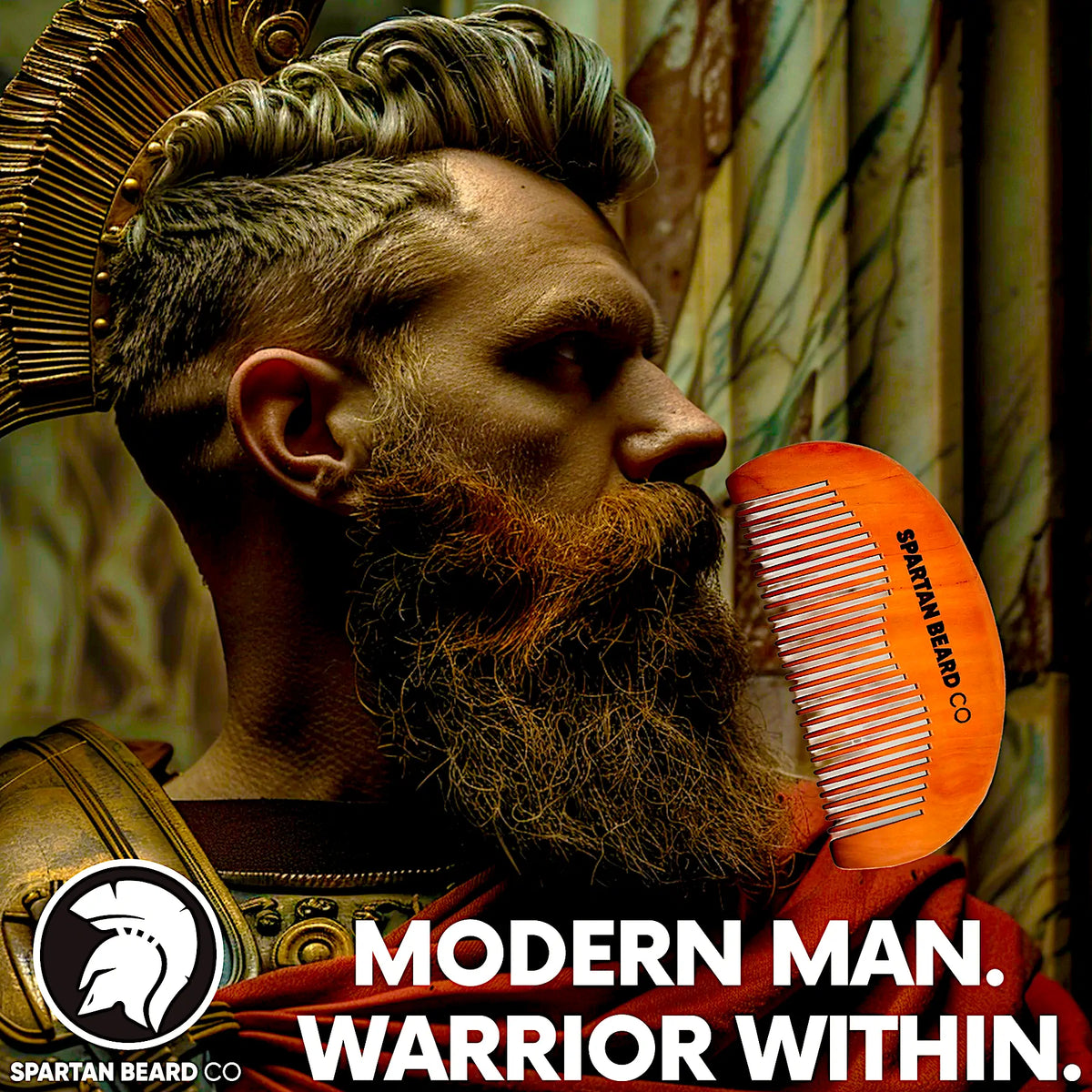 Spartan Beard Co Wooden Pocket Beard Comb 4
